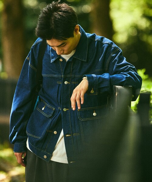 FREAK'S STORE デニムジャケット　ネイビー FREAK'S STORE 「FREAK'S STORE」 デニムジャケット LARGE