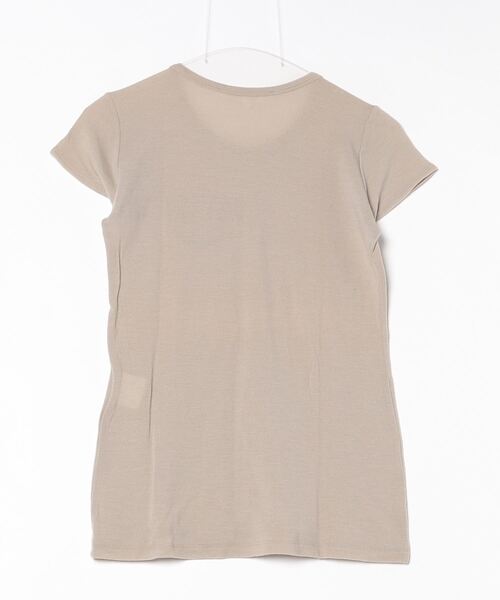 「HACHE」 半袖Tシャツ 40 ベージュ レディース