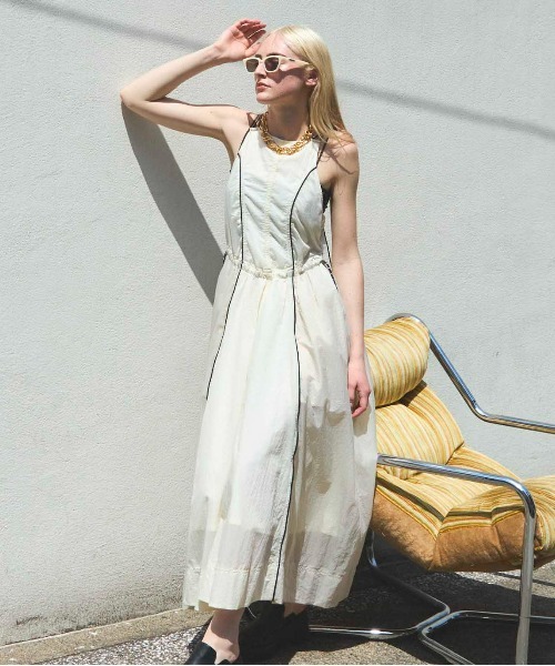 最終値下げ＜新品・未使用＞ MAISON SPECIAL ワンピース サイズ38 MAISON SPECIAL ワンピース Sheer Work Camisole One-piece