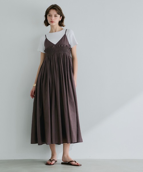 coca（コカ） ワンピース ギャザーキャミワンピース : ZOZOTOWN Yahoo