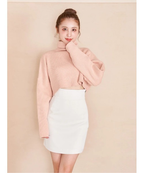 Darich（ダーリッチ） タートルネックニット FREE ピンクベージュ