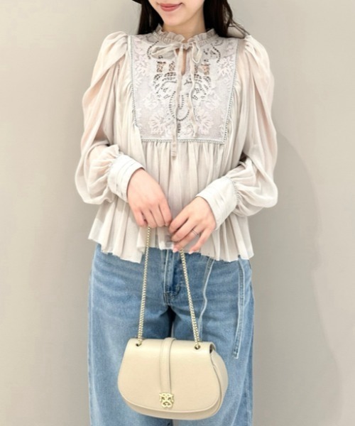 SNIDEL 「SNIDEL」 長袖ブラウス ONE SIZE ピンク レディース