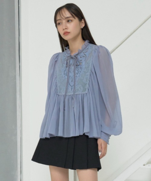 SNIDEL 「SNIDEL」 長袖ブラウス ONE SIZE ピンク レディース