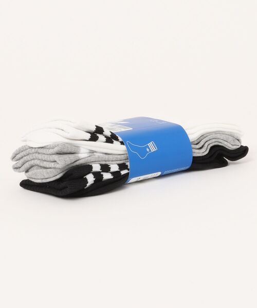 adidas（アディダス） 靴下 U 3S CREW S 3P 3Pソックス JV7403 WHIT