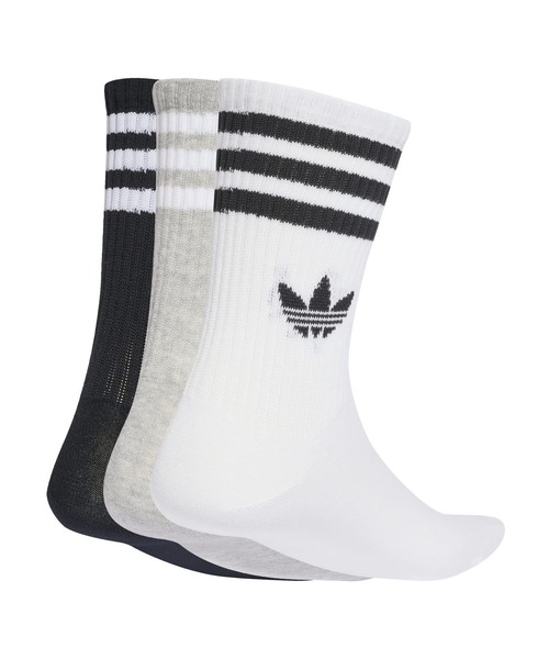 adidas（アディダス） 靴下 U 3S CREW S 3P 3Pソックス JV7403 WHIT