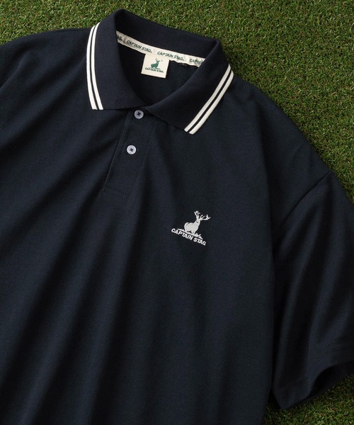 ネイビー ポロシャツ 赤い襟 ワンポイントロゴ POLO RALPH LAUREN（ポロ ラルフ ローレン）の「【POLO