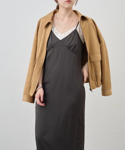 SHENERY（シーナリー） ワンピース サテンキャミワンピース : ZOZOTOWN