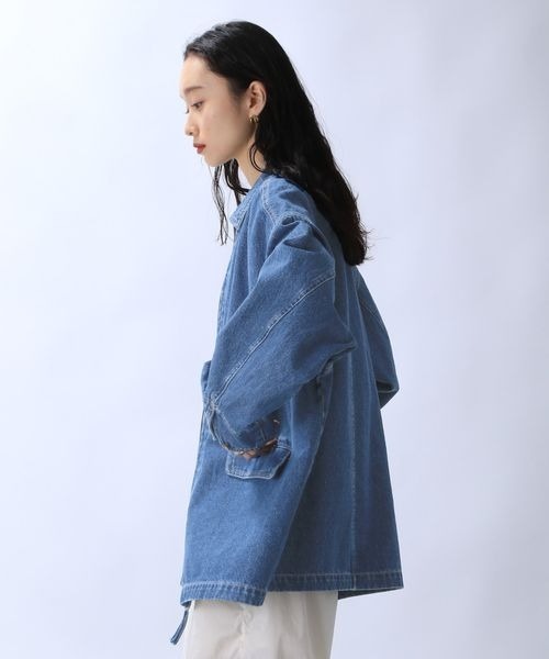 JEANASIS（ジーナシス） ジップアップブルゾン FREE ブルー レディース