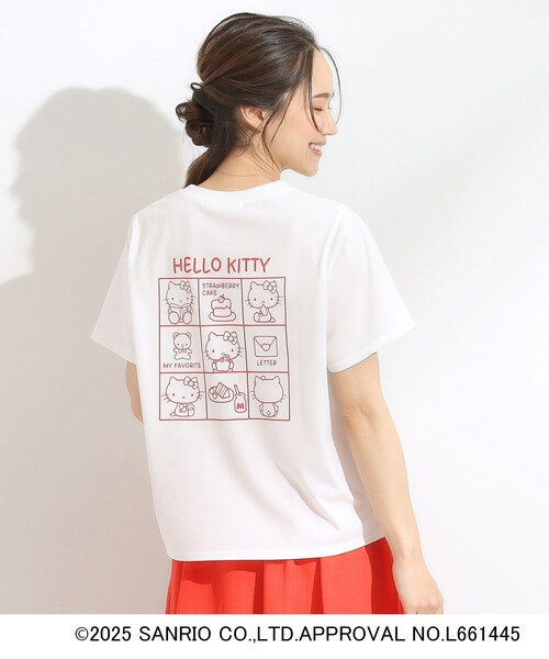 sanrio（サンリオ） tシャツ 半袖 「HELLO KITTYコラボ」「SHOO ICE