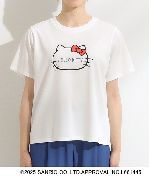 sanrio（サンリオ） tシャツ 「HELLO KITTYコラボ」「SHOO ICE／汗染み
