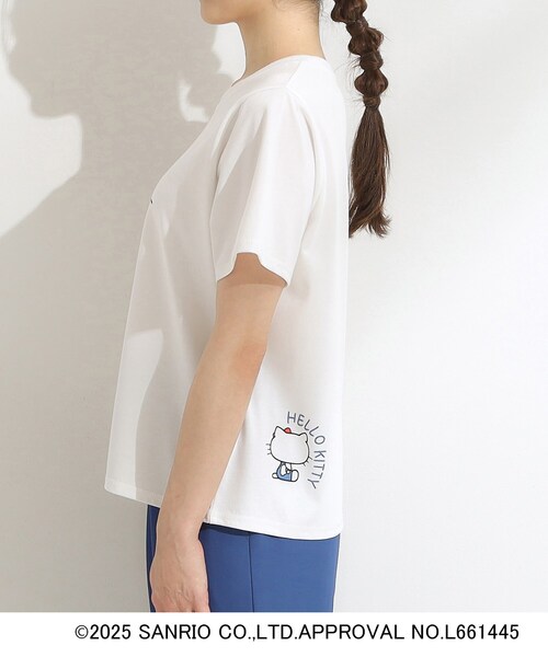 sanrio（サンリオ） tシャツ 半袖 「HELLO KITTYコラボ」「SHOO ICE