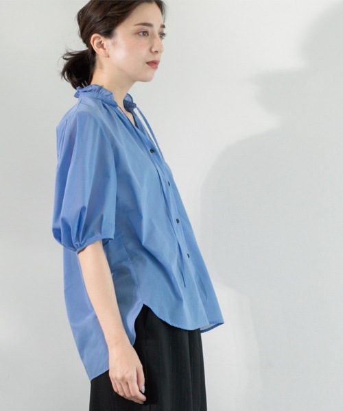 OPAQUE.CLIP（オペークドットクリップ） ブラウス シャツ シアーフリル