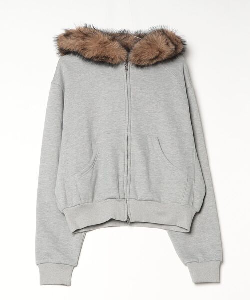 MandO（エムオー） パーカー ボリュームファージップパーカー