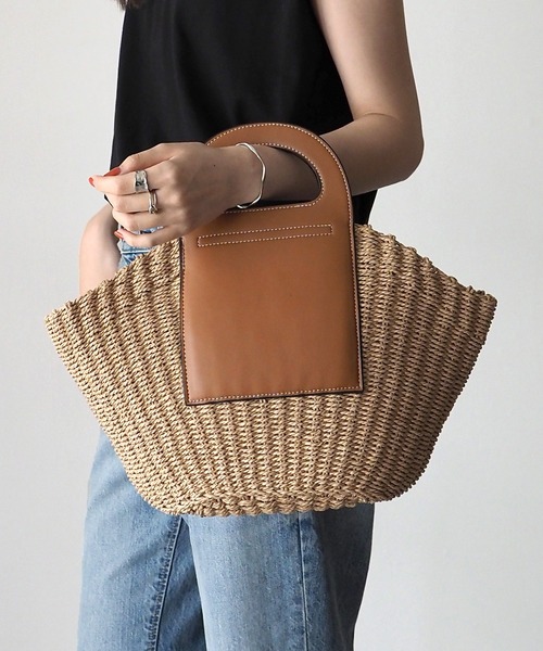 「Riberry」 かごバッグ FREE ベージュ レディース_画像6