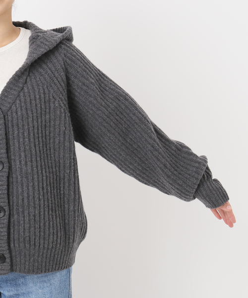 FRAMeWORK（フレームワーク） カーディガン WOOLフードカーディガン