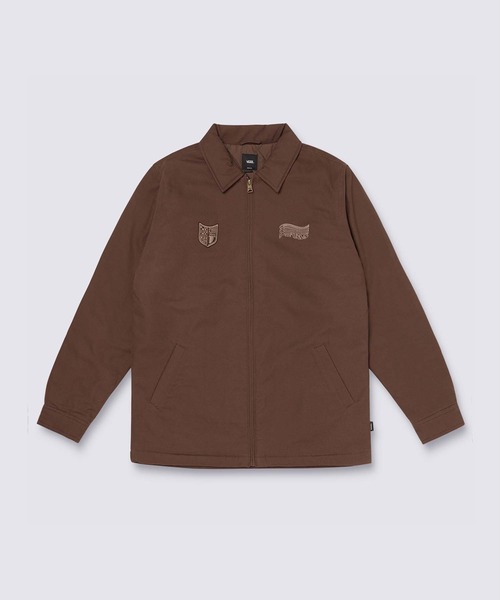 VANS ブラウンレザージャケット VANS（ヴァンズ） M Fake Leather Work Jacket ジャケット 125K1084300