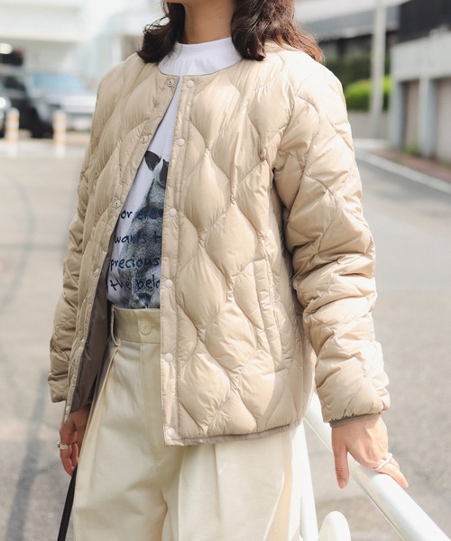 タイオン　リバーシブルジャケットS TAION（タイオン） ダウンコート ダウンジャケット 「別注」TAION