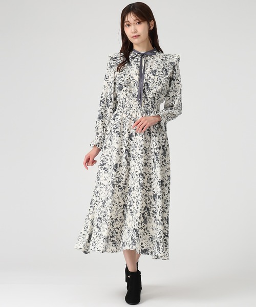 MISCH MASCH(ミッシュマッシュ) ワンピース プリーツフリルフラワー MISCH MASCH(ミッシュマッシュ) ワンピース プリーツフリルフラワー