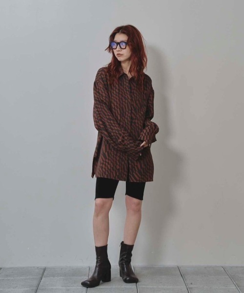 シャツ/ブラウス(長袖/七分) Geometric Over Shirts todayful TODAYFUL SALE トゥデイフル Geometric Over Shirts 即納 : RAPTURE