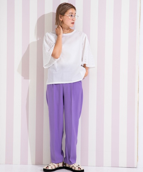 「bohmal」 半袖ブラウス FREE ホワイト レディース_画像4