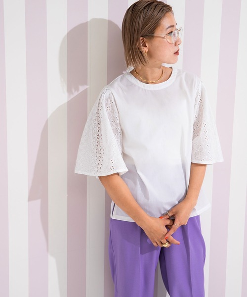 「bohmal」 半袖ブラウス FREE ホワイト レディース_画像8