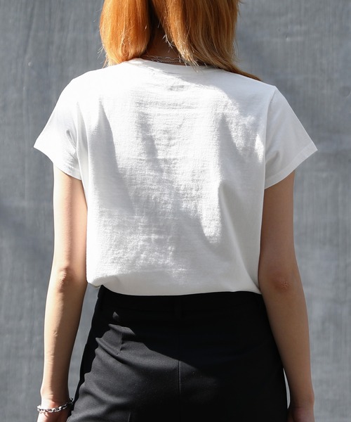 [forget-me-nots] трикотаж с коротким рукавом SMALL белый женский 