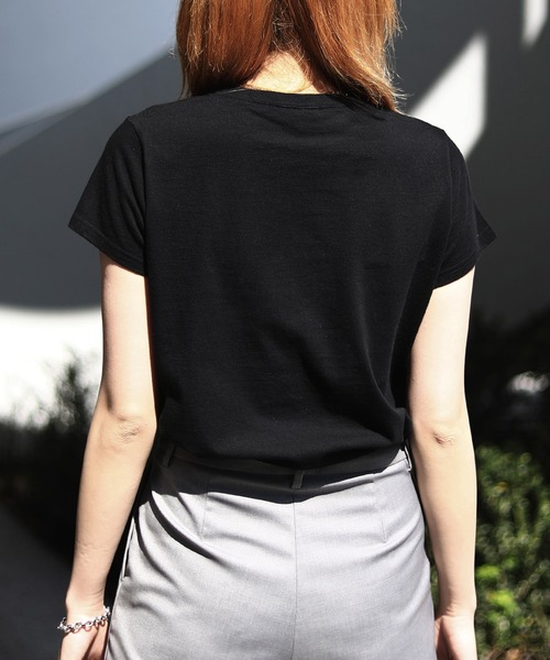 [forget-me-nots] трикотаж с коротким рукавом SMALL белый женский 