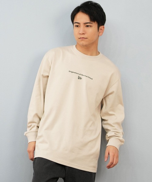 New Era ニューエラ 未使用 コットン レギュラーフィット Tシャツ トップス メンズ ネイビー XXL 24SS XXL NEW ERA（ニューエラ） tシャツ 長袖Tシャツ レギュラーフィット ロンT