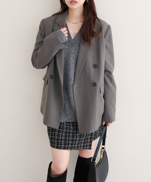 natural couture ジャケット テーラードジャケット ベルト付きロング