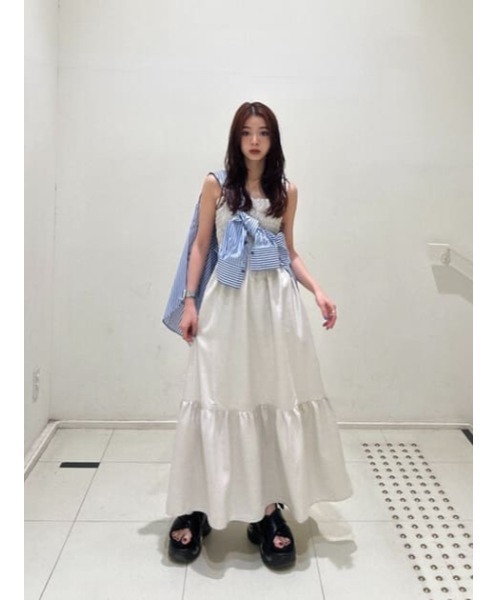 「SLY」 フラットサンダル MEDIUM アイボリー レディース_画像3