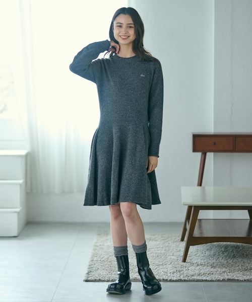 LACOSTE（ラコステ） ワンピース 3Dニッティングシームレスフレ