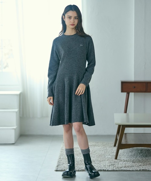 LACOSTE（ラコステ） ワンピース 3Dニッティングシームレスフレ