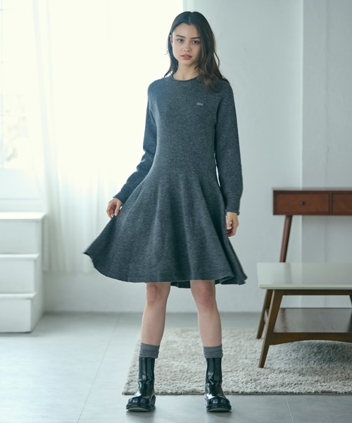 LACOSTE（ラコステ） ワンピース 3Dニッティングシームレスフレ
