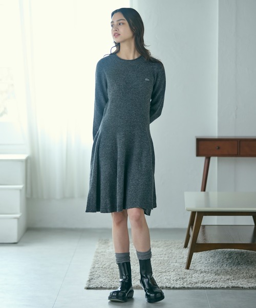 LACOSTE（ラコステ） ワンピース 3Dニッティングシームレスフレ