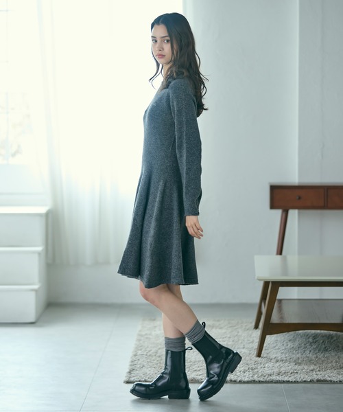 LACOSTE（ラコステ） ワンピース 3Dニッティングシームレスフレ