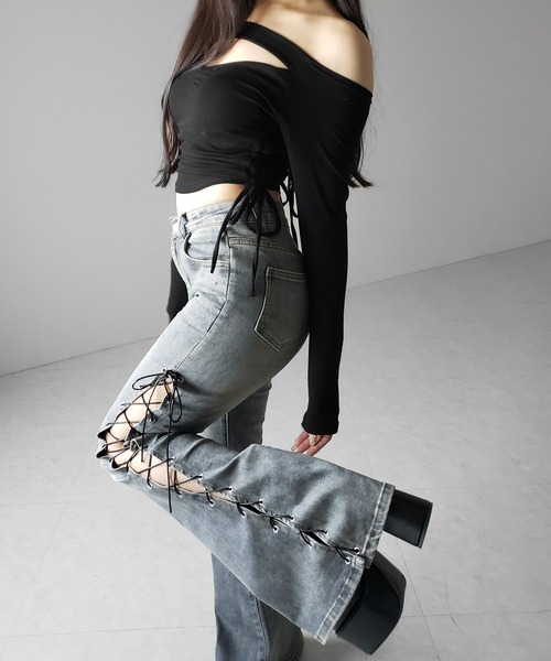 me+em select（ミームセレクト） ジーンズ デニム デニムパンツ 「 新