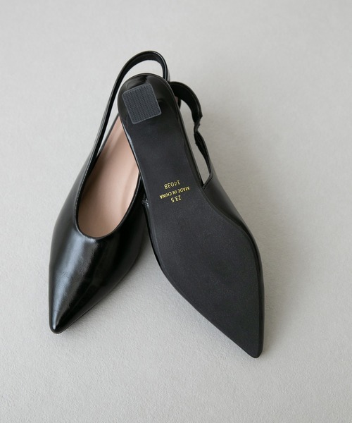 「menue」 ヒールサンダル 25.0cm ブラック レディース_画像9