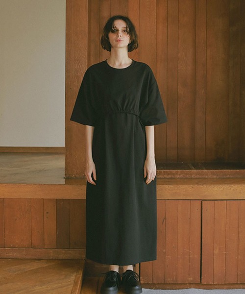 ETRE TOKYO（エトレトウキョウ） 半袖ワンピース FREE ブラック