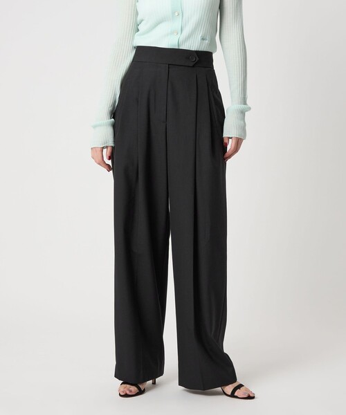conte パンツ 「conte」2タック ワイドパンツ レディース : ZOZOTOWN