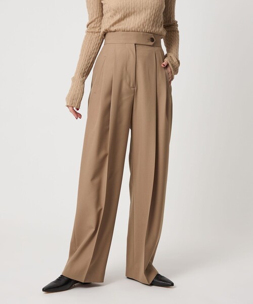 conte パンツ 「conte」2タック ワイドパンツ レディース : ZOZOTOWN