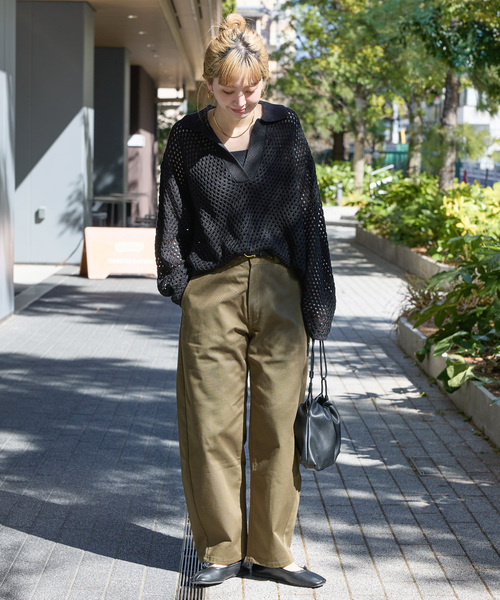 「B.C STOCK」 「Simplicite」長袖ニット FREE ブラウン レディース_画像2