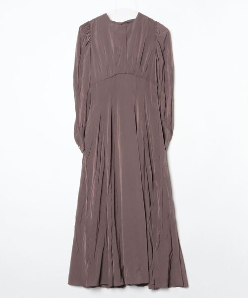 Her lip to / 長袖ワンピース/M/レーヨン/KHK/1244205160 Her lip to 長袖ワンピース M ブラウン レディース : ZOZOTOWN Yahoo