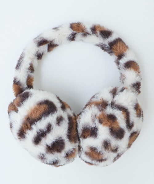 WEGO（ウィゴー） 耳当て イヤーマフ WEGO/レオパードファーイヤーマフ