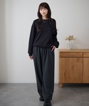 トレーナー スウェット クルーネック ドロップ...の詳細画像1