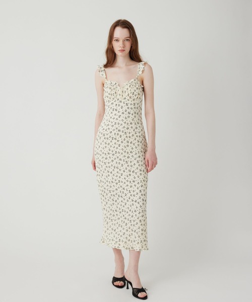 「ME COUTURE」 キャミソールワンピース 0 ブラック レディース_画像2