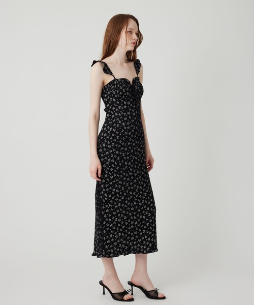 「ME COUTURE」 キャミソールワンピース 0 ブラック レディース_画像7