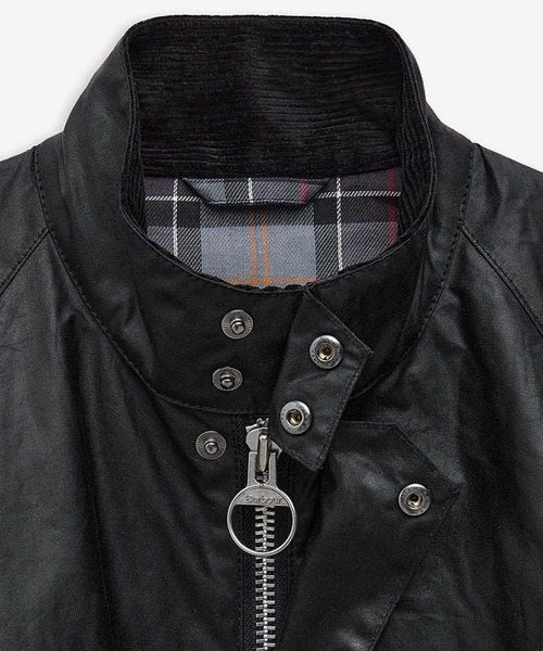 ブルゾン アウター Barbour/バブアー  blouson transport wax jacket スタンドカラー ワックスジャケットの画像