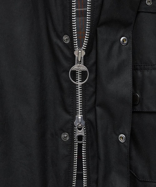 ブルゾン アウター Barbour/バブアー  blouson transport wax jacket スタンドカラー ワックスジャケットの画像