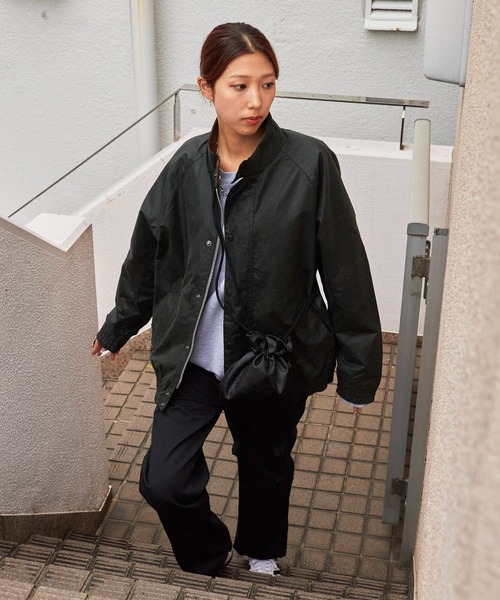 Barbour 別注 BLOUSONTRANSPORT JACKET Barbour - Barbour Blouson Transport Wax Jacket in Black – Stoy