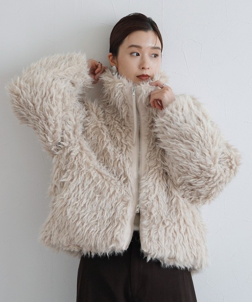 SENDOO ファージップジャケット mサイズファー脱着可能】 2way